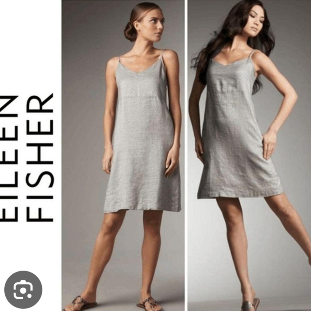Eileen Fisher Gray Slip Dress